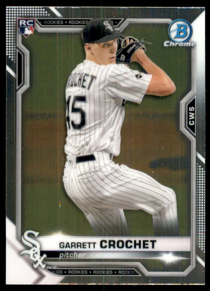 2021 Bowman Chrome Chicago White Sox Baseball Card #63 Garrett Crochet