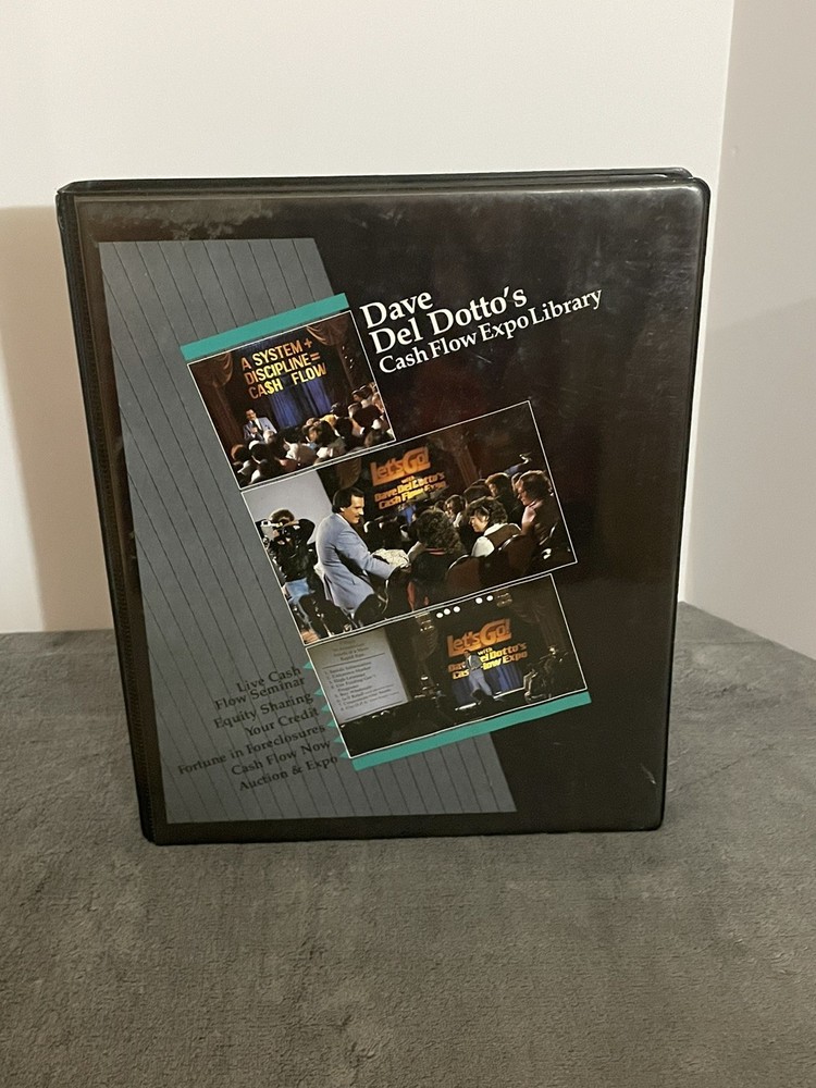 Dave Del Dotto Cash Flow Expo Library • 16 Audio Cassette Tapes • Vintage Set