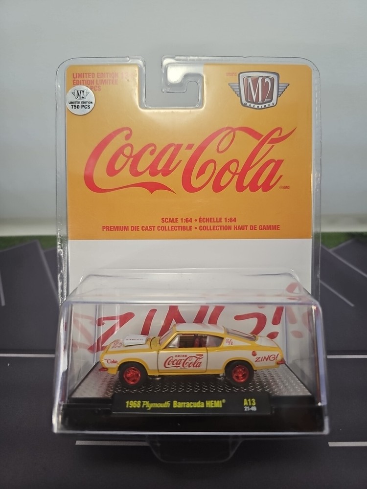 M2 1968 Plymouth Barracuda Hemi CHASE / 750 Coca-Cola