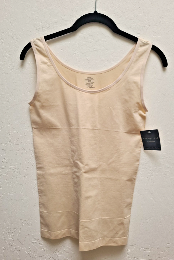 NWT Essentials Tummy Tank Seamless Slimming Shapewear Nude L/XL