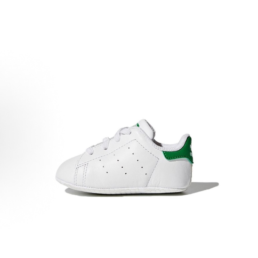 adidas Stan Smith Toddler Crib Trainers White Green B24101 UK 4K / 5K Last Stock
