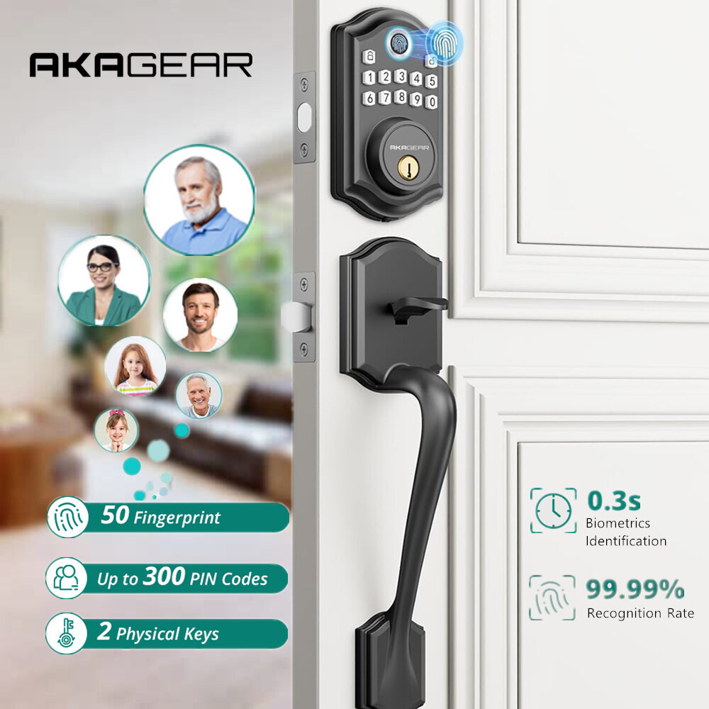 Smart Fingerprint Keyless Entry Deadbolt Lock with Digital Keypad