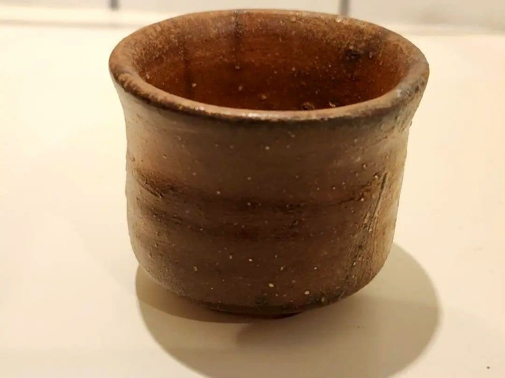 Sake Cup Bizen Jun Isesaki Living National Treasure Guimi