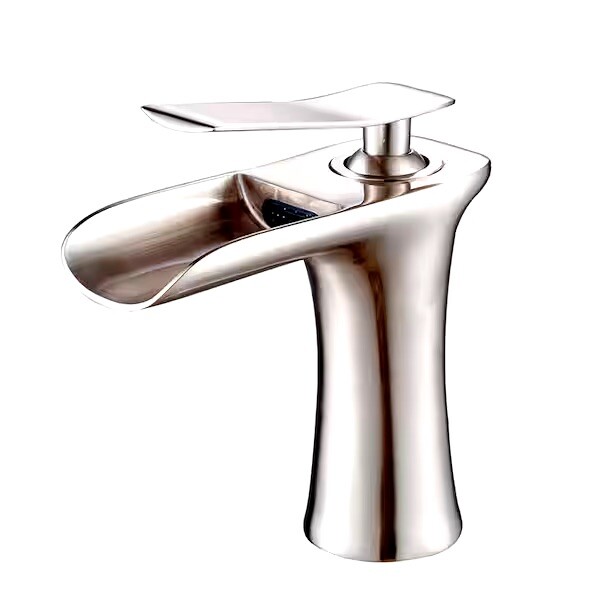 FLG Single Handle Ball & Joint Bathroom Faucet in Brushed Nickel