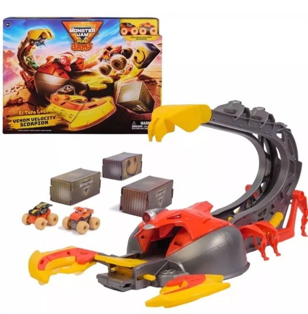 Mini Monster Truck Playset *Toro Loco Venom Velocity Scorpion 2 Exclusive Jams
