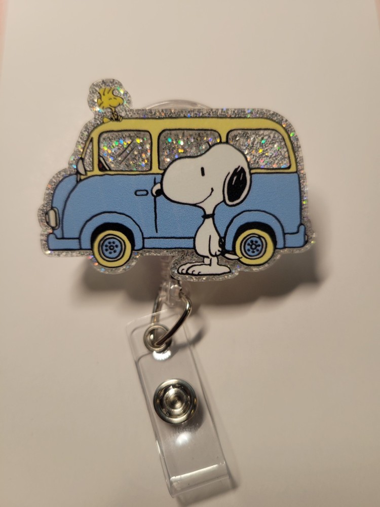 Snoopy Retractable ID Badge Holder with Adorable Peanuts Design