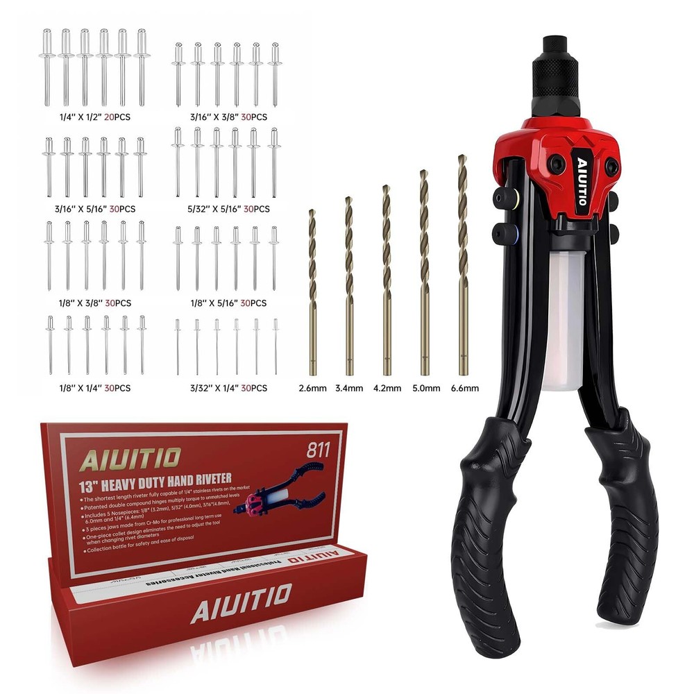 Rivet Gun Kit, 1/4