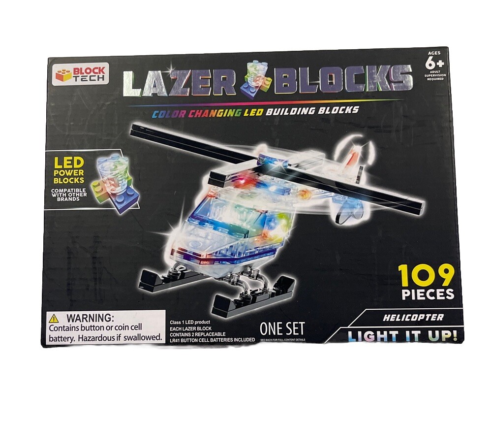 Lazer Blocks Color Changing LED Building Blocks Spaceship