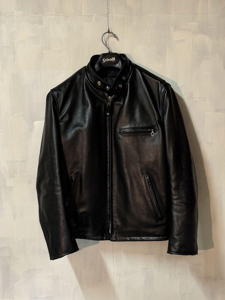 Schott 641HH Rider's Jacket 40 Horseskin Made in USA Leather Good Condition