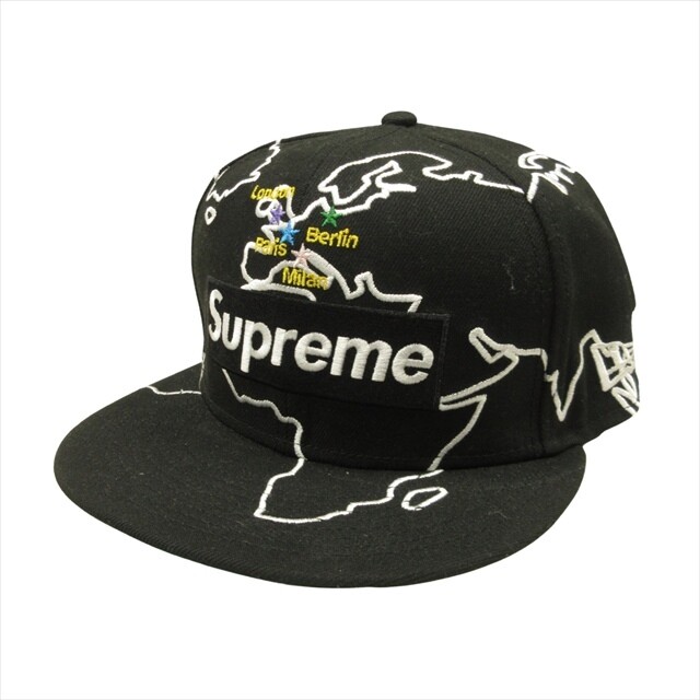 Beauty 23aw Supreme   New Era Worldwide Box Logo New ERA CAP 7 1 2 Black Men