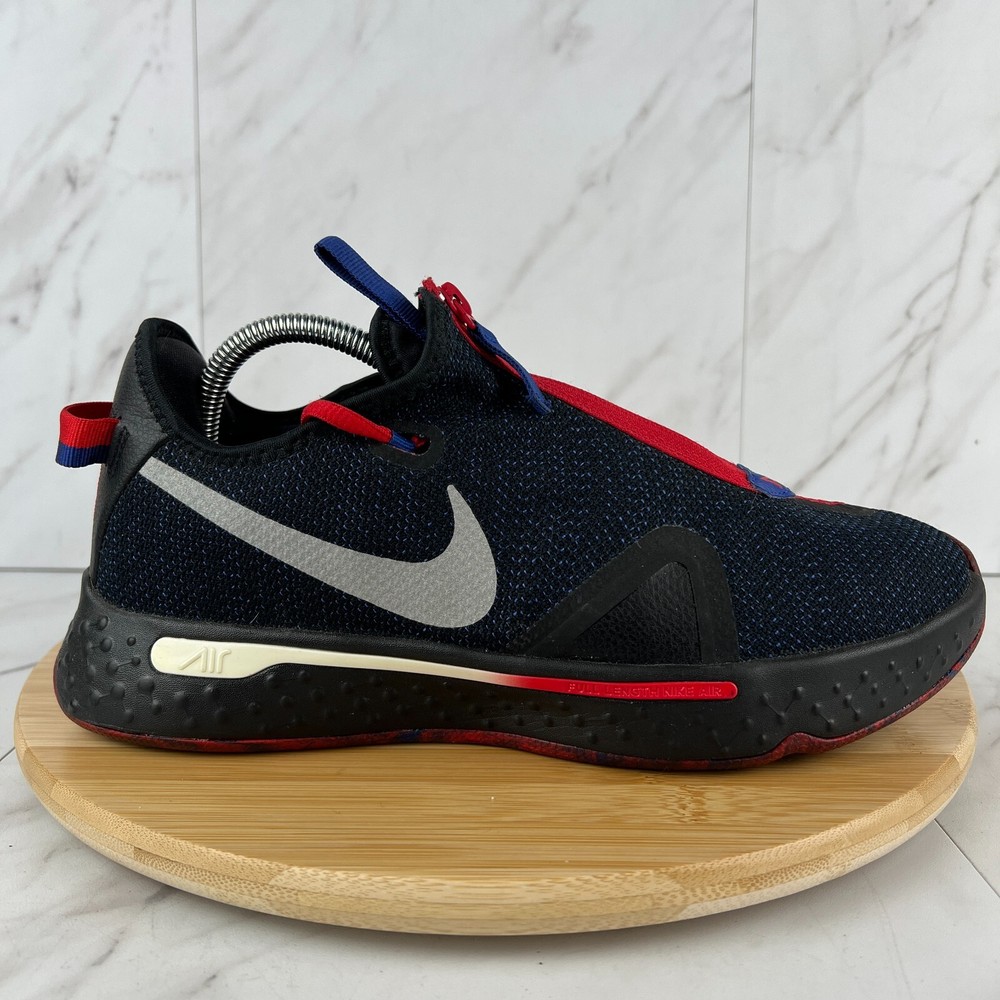 Nike PG 4 Clippers Mens Size 9.5 Black Blue Red Athletic Sneaker Shoe CD5079-006