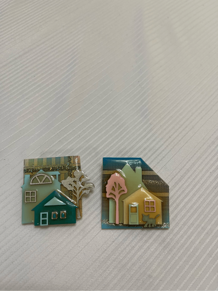 House Pins By Lucinda Brooch Set Of 2