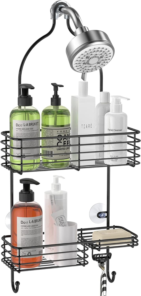 Hanging Shower Head Caddy, Rustproof Bathroom Shower Shelf Organizer, SUS201 St