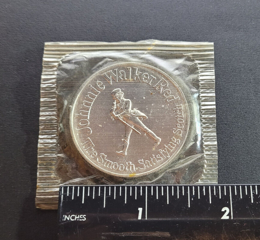 1973 Johnnie Walker Red Scotch New York Jets Football Schedule Token