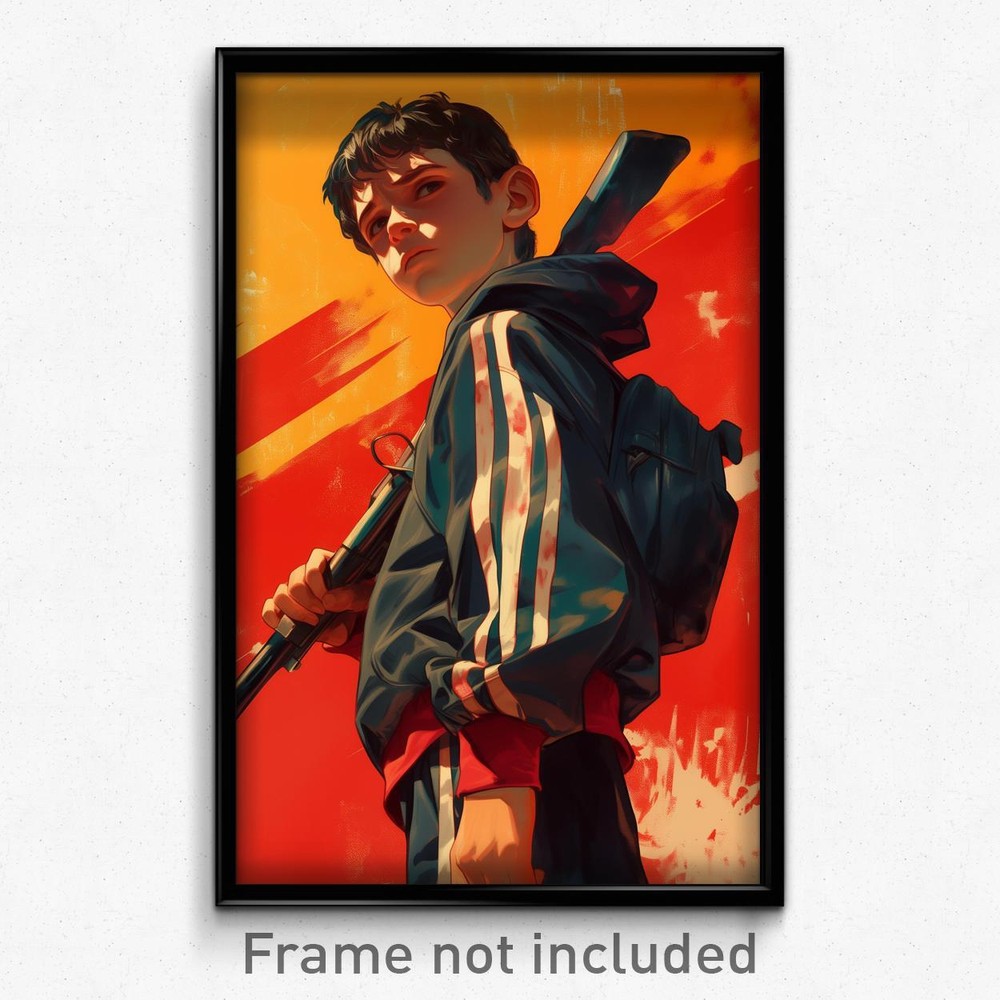 Vintage Mexican Movie Poster Art Print – Boy in Remorse Wearing Track Suit