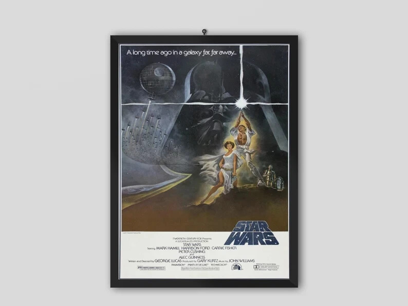 Star Wars A New Hope 1977 Original Vintage Movie Poster