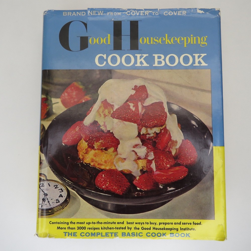 1955 Vtg Good Housekeeping Complete Basic Cook Book Edited By Dorothy Marsh HCDJ