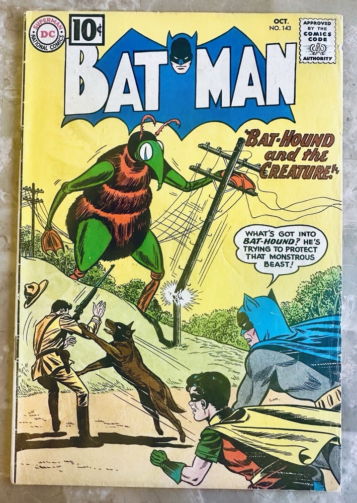 BATMAN 143 (DC Comics, 1961). NICE clean copy!🔥