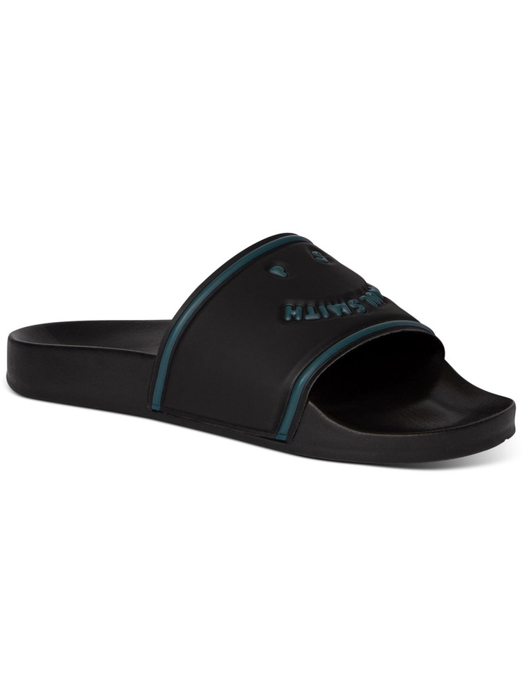 PAUL SMITH Womens Black Lightweight Summit Face Toe Slide Sandals Shoes 42