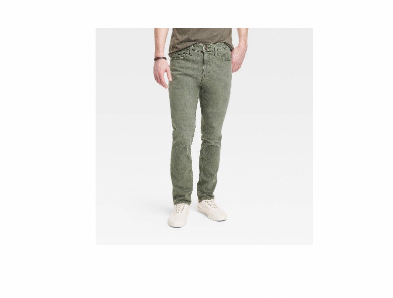 NWT Goodfellow & Co Big & Tall Slim Fit Light Green Jeans 38x36