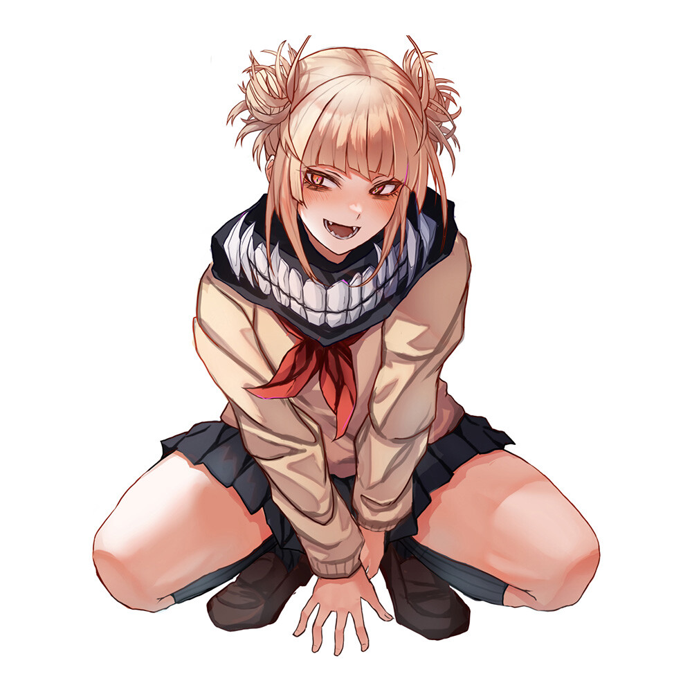Earlfamily Toga Himiko Anime Car Sticker Vinyl Decal Sexy Uniform Girl Pose