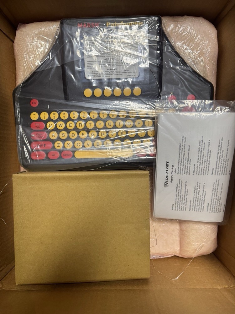 Videojet MARSH Patrion Plus Industrial Keyboard Label Printer with Manual