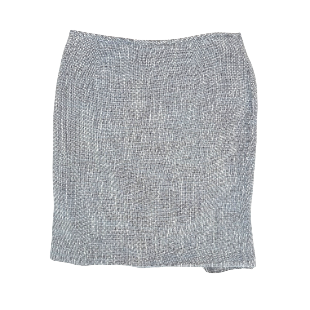Lafayette 148 New York Textured Pencil Skirt Gray Lined Women’s Size 12 Office
