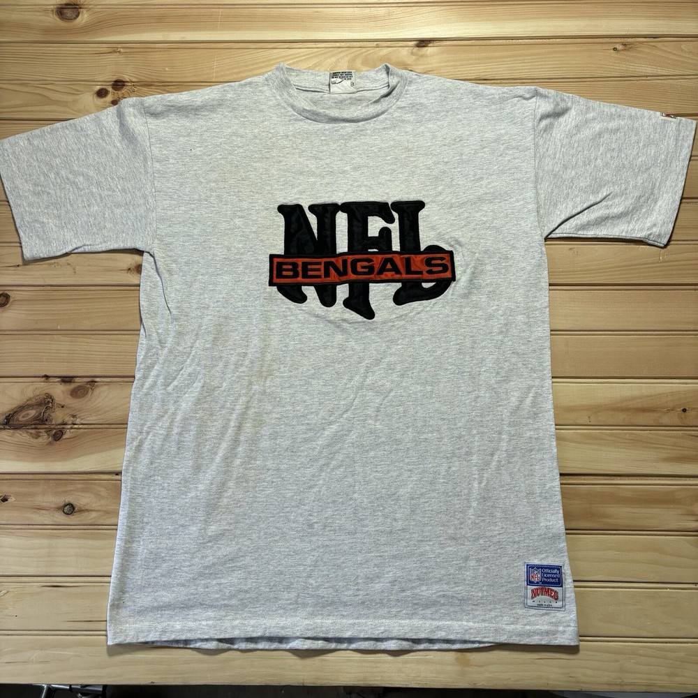 Vintage 90s Cincinnati Bengals NFL Football Embroidered Nutmeg Shirt Size XL