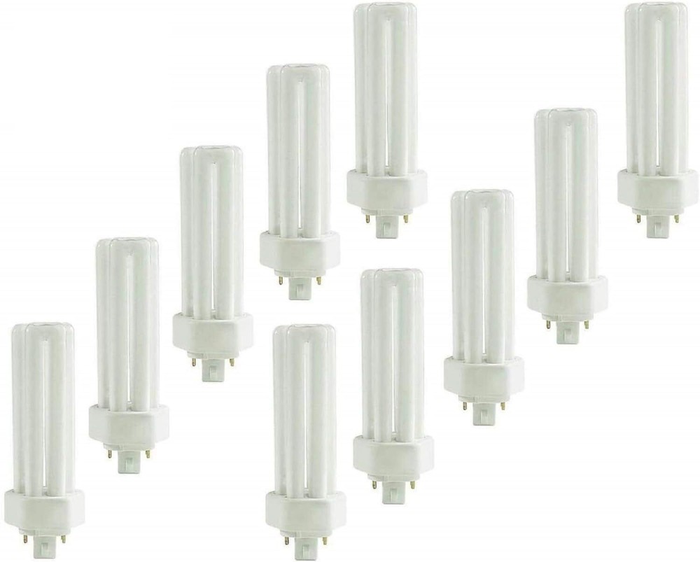 10-Pack PLT-42W GX24Q-4 Triple Tube CFL Bulbs 42W 4-Pin