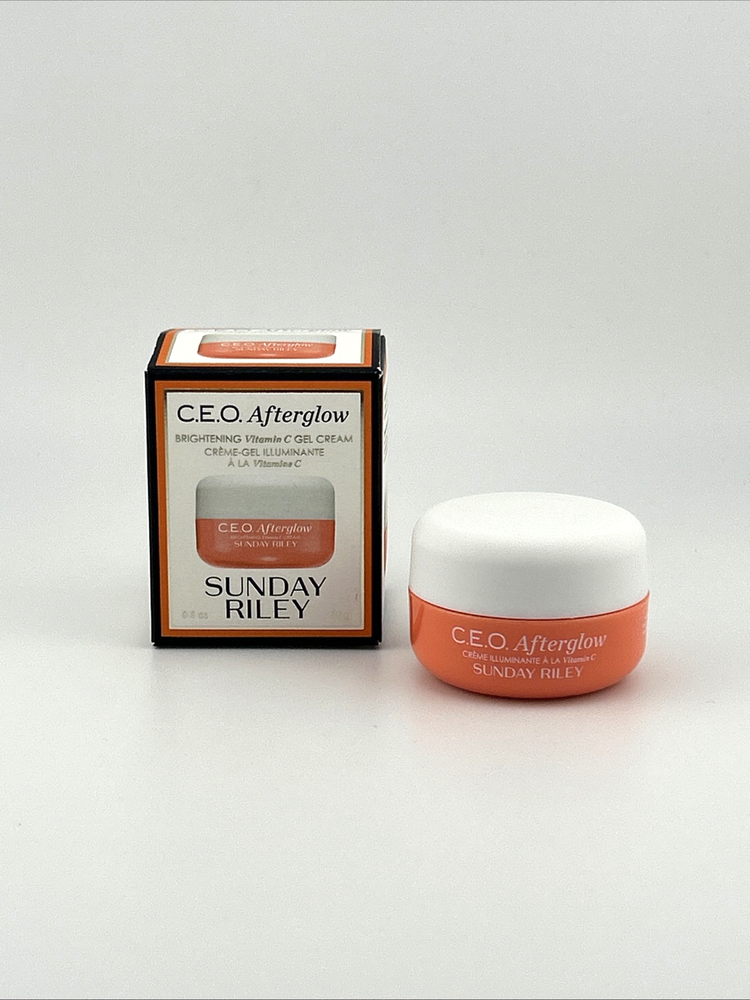 Sunday Riley C.E.O Afterglow Vitamin C Gel Cream 15ml for Brightening Skincare