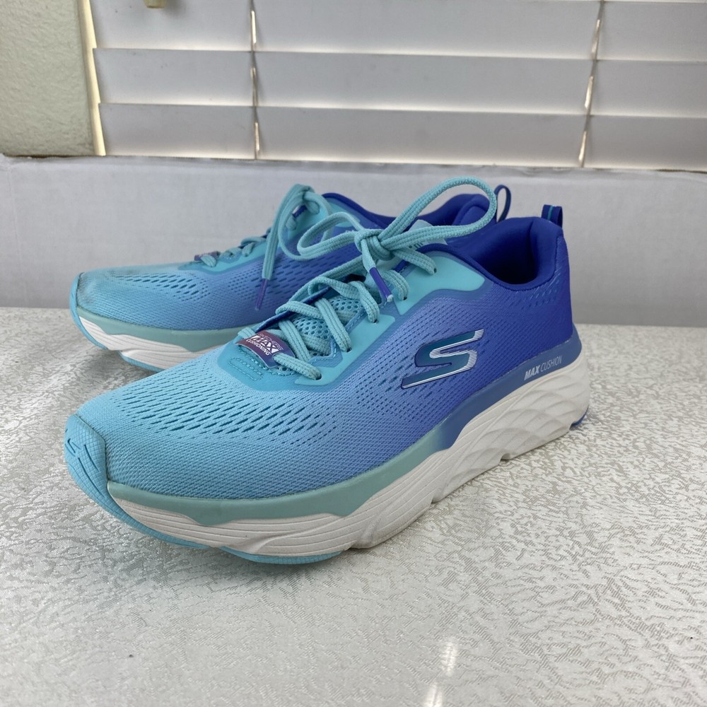 Skechers Blue Max Cushioning Women’s 10 Sneakers Go Run Air Cooled Men 8 Shoes