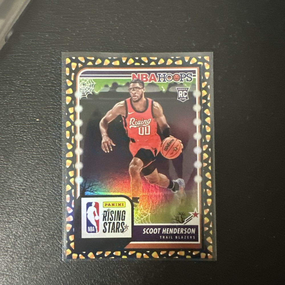 2023-24 Haunted Hoops Scoot Henderson Rc Candy Corn Holo 🔥 Rising Stars