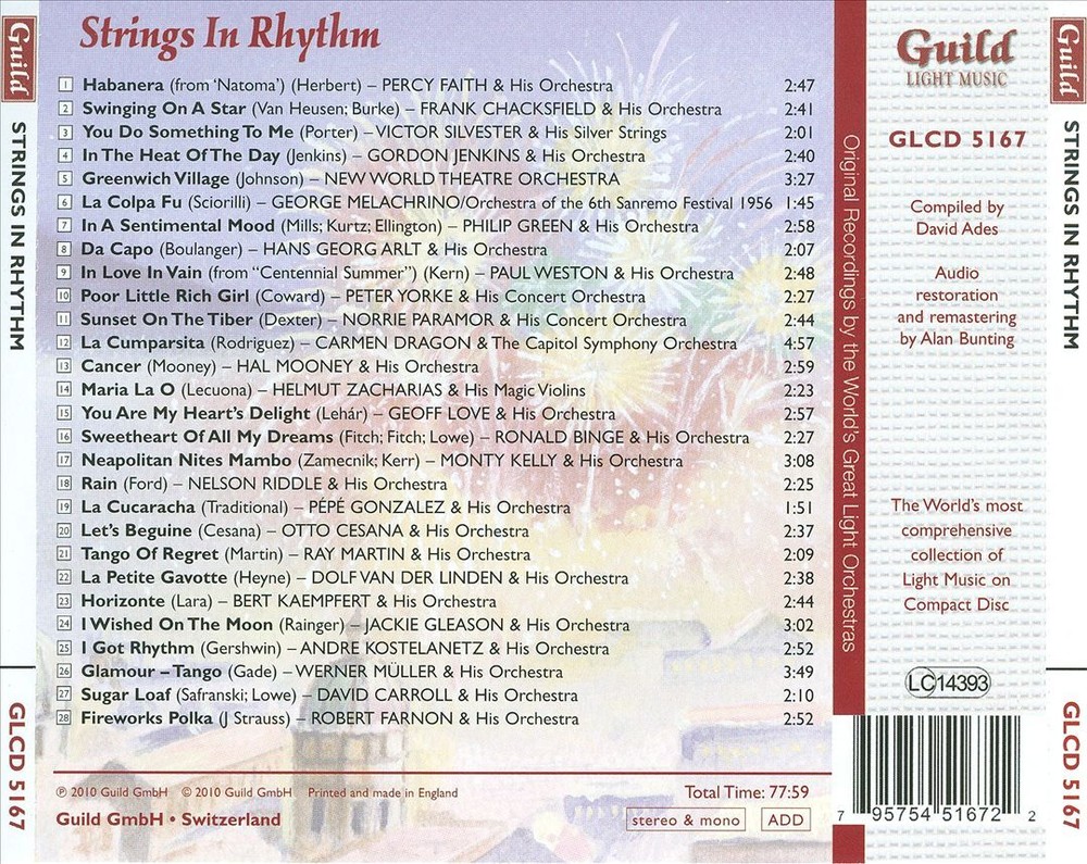 VARIOUS ARTISTS GOLDEN AGE OF LIGHT MUSIC: STRINGS IN RHYTHM NEW CD