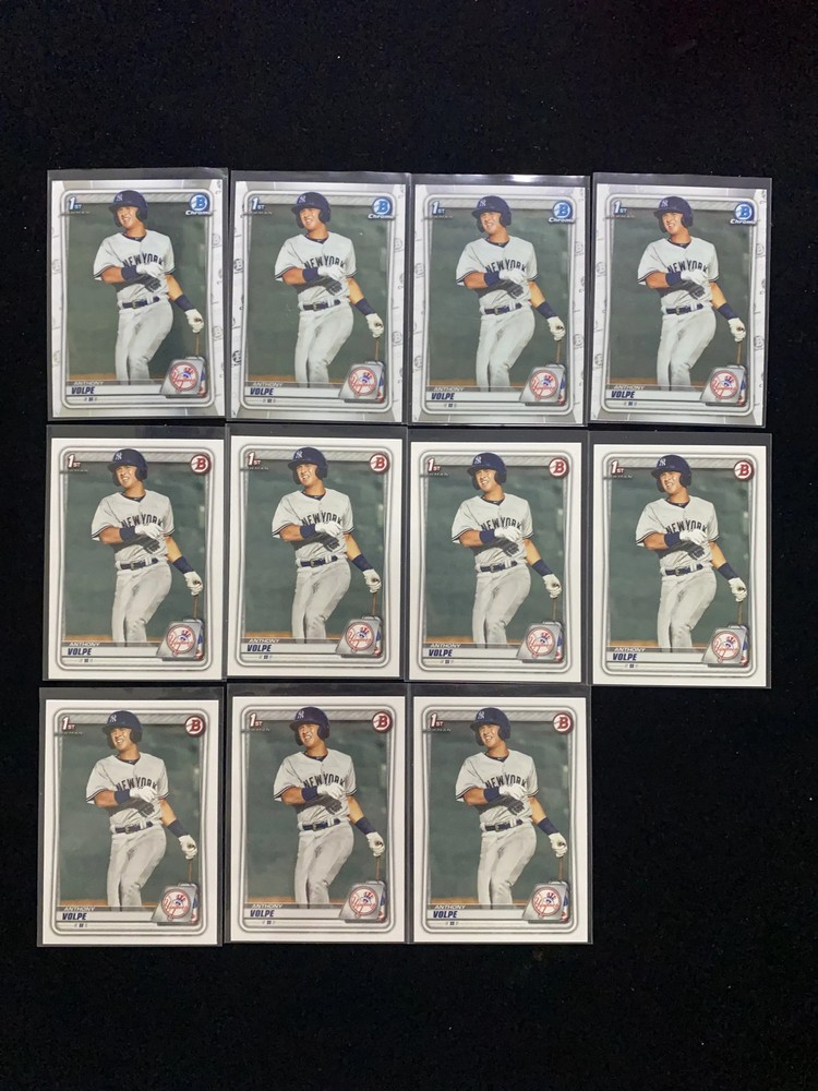 2020 Topps Bowman Chrome #BCP-139 Anthony Volpe 1st Yankees Lot*11 HD