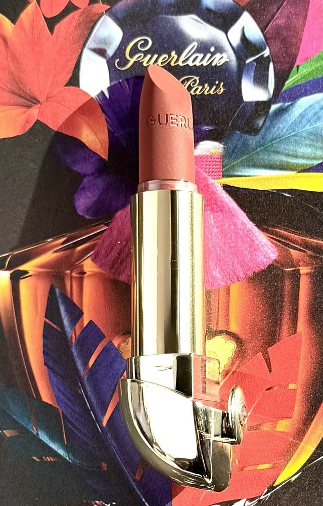 Guerlain Rouge G Velvet The Lipstick Shade 159 Le Beige Amande 3.5g With Lily