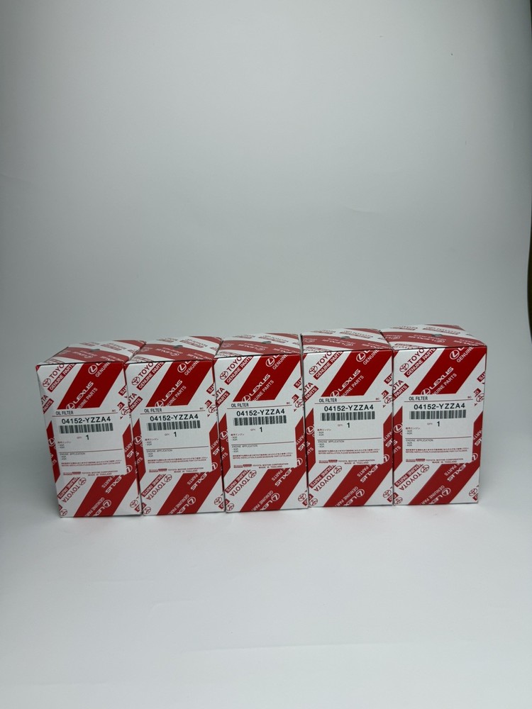 TOYOTA LEXUS OIL FILTER 5 PACK GENUINE OEM 04152-YZZA4 TUNDRA SEQUIOA