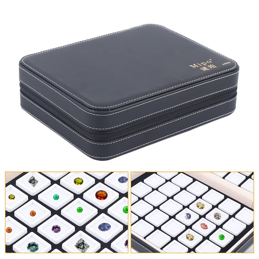 60 Grid Gemstone Diamond Earrings Storage Display Box Organizer Case