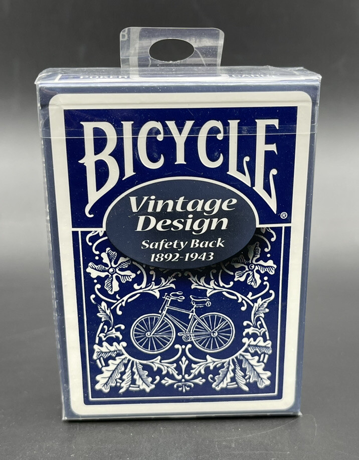 Bicycle Blue Vintage Design Safety Back 1892-1943 Playing Cards Limited Edition