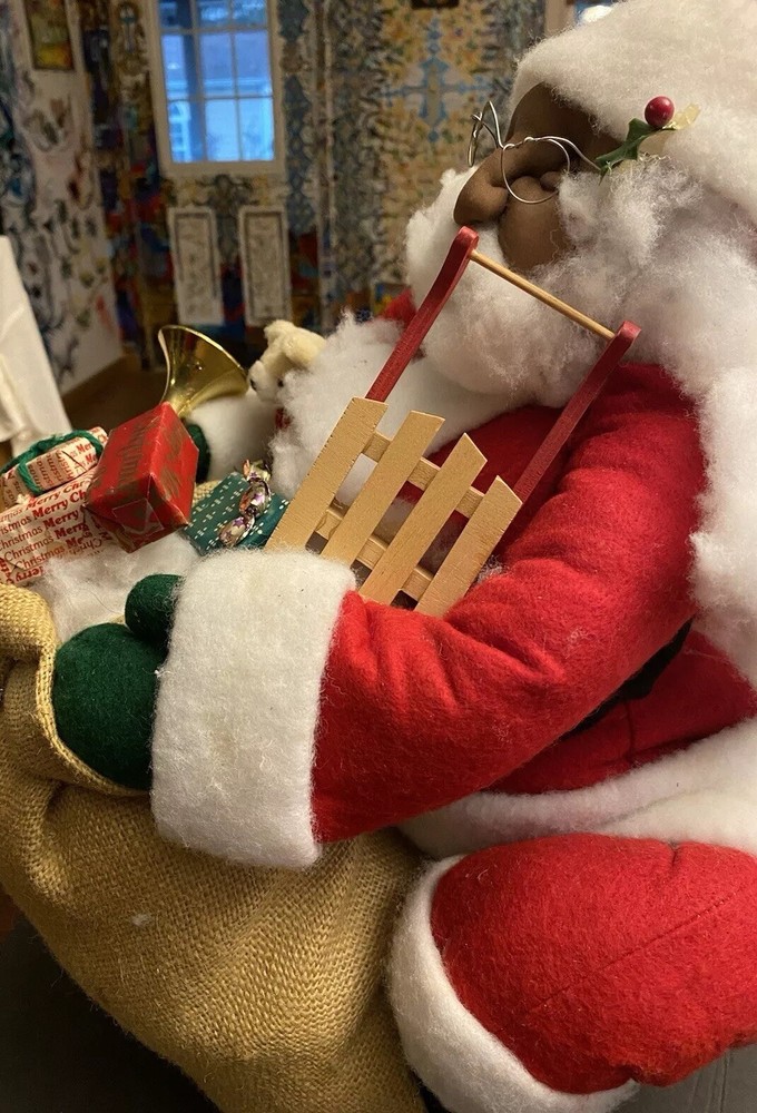My LOWESTPRICE African American Santa Christmas Gift Decoration New 1 Of A Kind