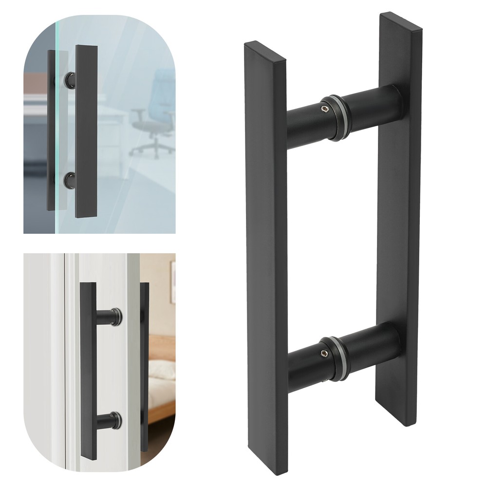Double Sided Stainless Steel Push Pull Sliding Barn Door Handle Pair
