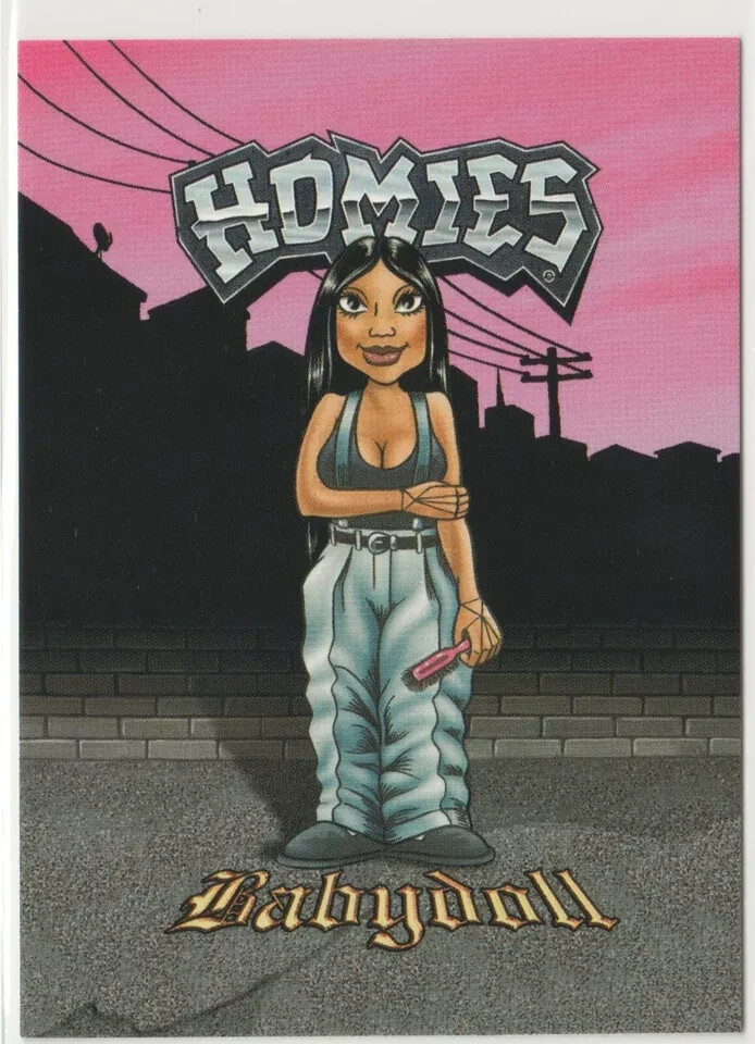 Babydoll #19 Homies Swap Cards 2004 NECA Lowrider Chicano Barrio East LA