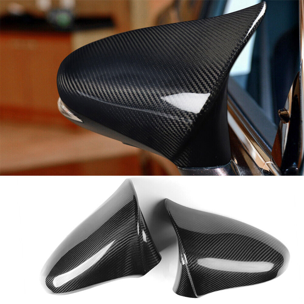 Real Carbon Fiber Mirror Trims for Lexus IS ES LS GS CT RC 2014-2020 Models