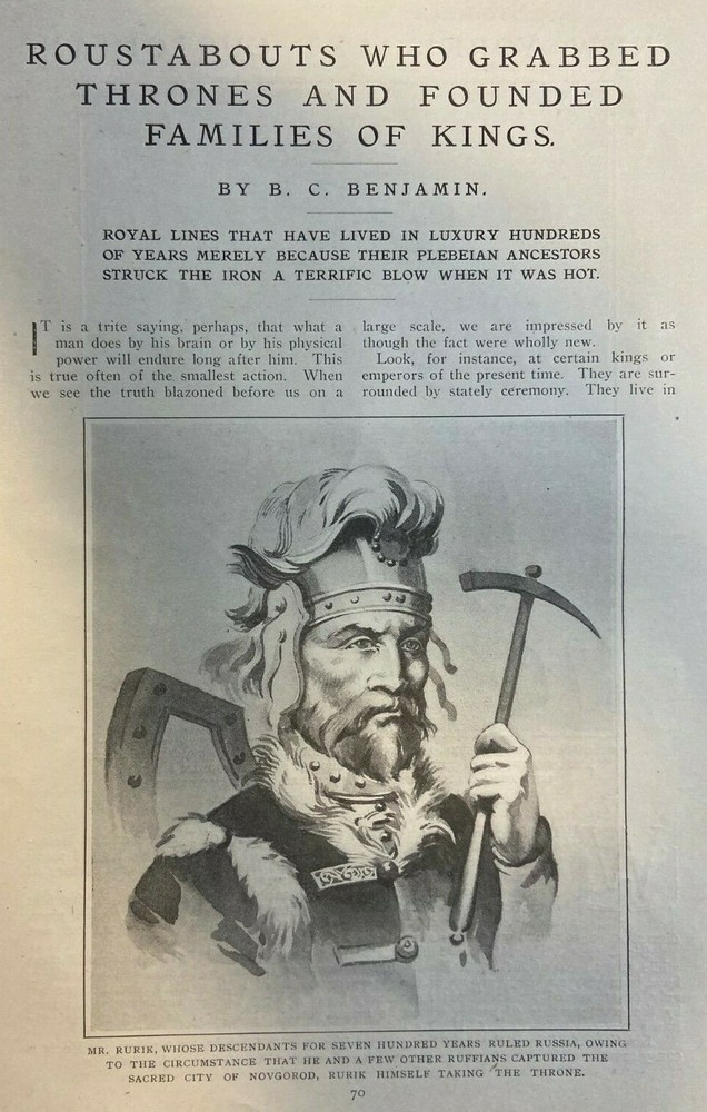 1908 Roustabouts Who Founded Kingdoms William the Conqueror Black George