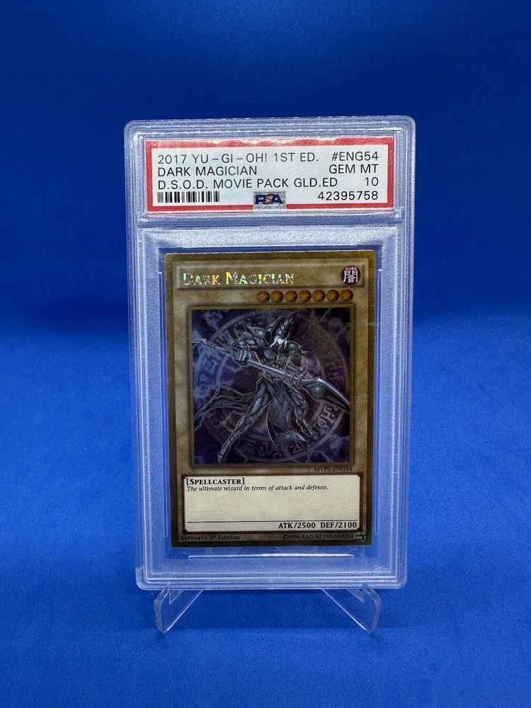 YuGiOh Dark Magician 2017 DSOD Movie Pack Gold Edition MVP1-ENG54 PSA 10 Graded