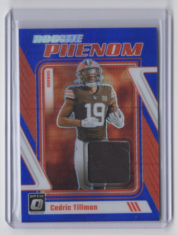 2023 Donruss Optic Rookie Phenom Hyper Cedric Tillman Rookie Patch Cleveland