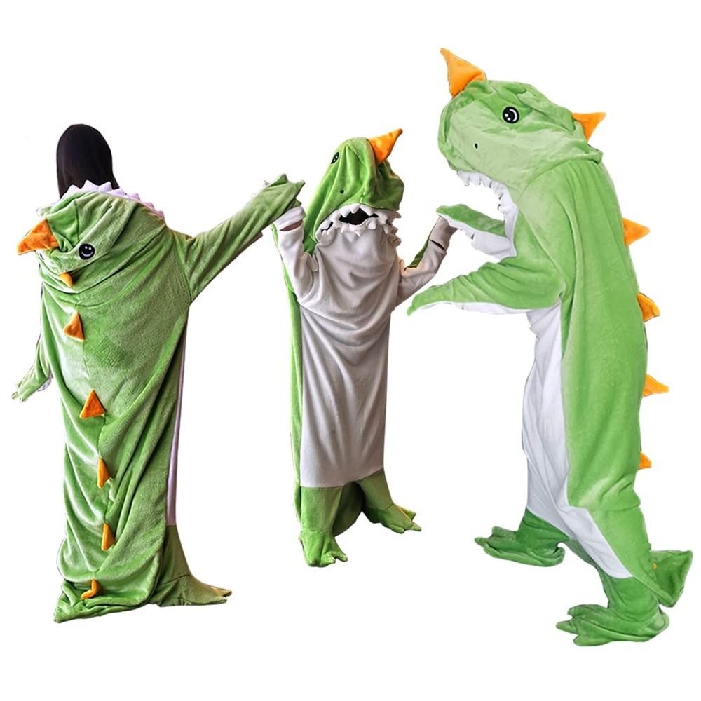 Dinosaur Blanket Animal Sleeping Bags for Kids Adult Cosplay Dinosaur Large