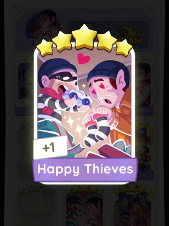Happt Thieves MONOPOLY 5 Stars ⭐️⭐️⭐️⭐⭐ Sticker | FAST DELIVERY