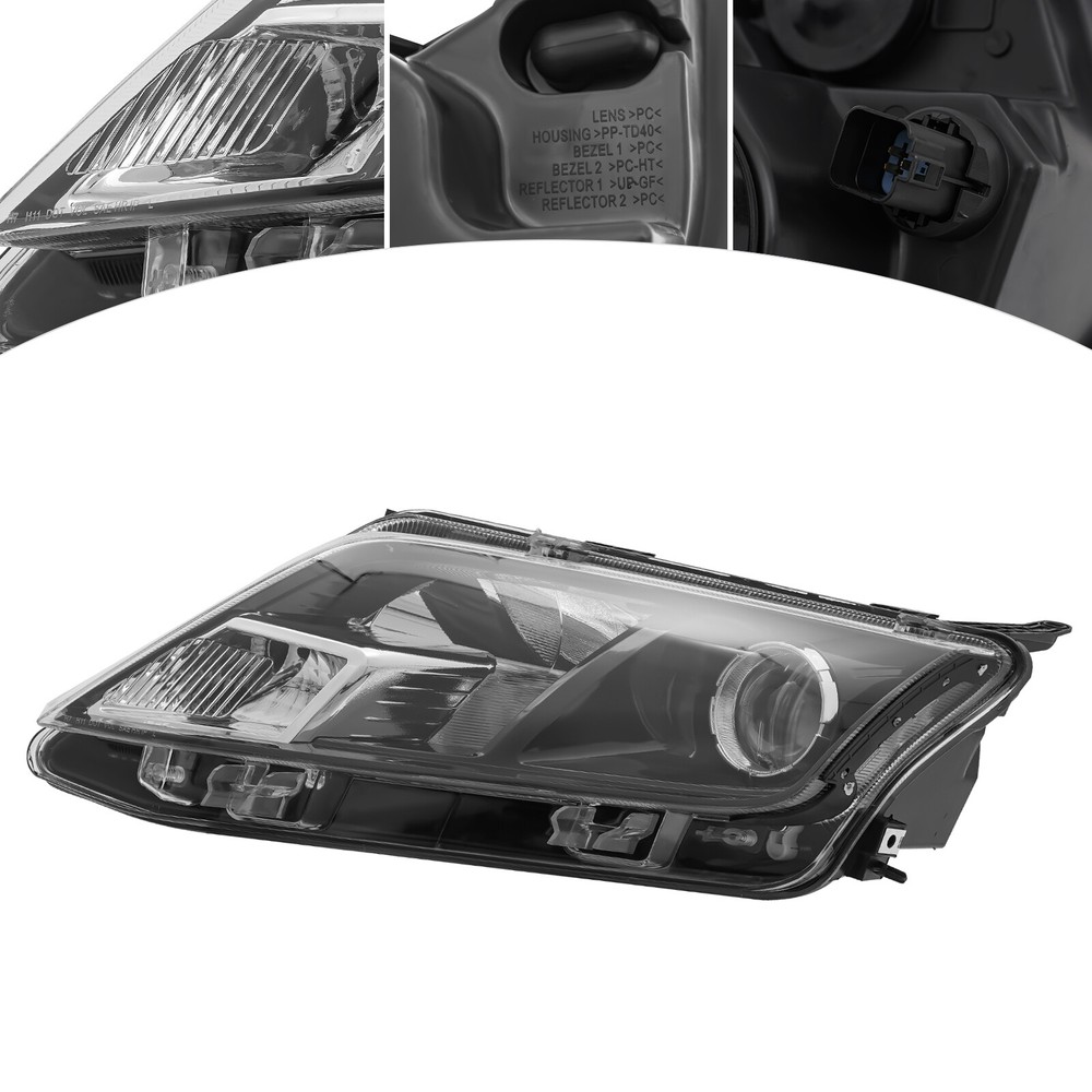 2010-2012 Ford Fusion Left Driver Side Halogen Headlight Assembly