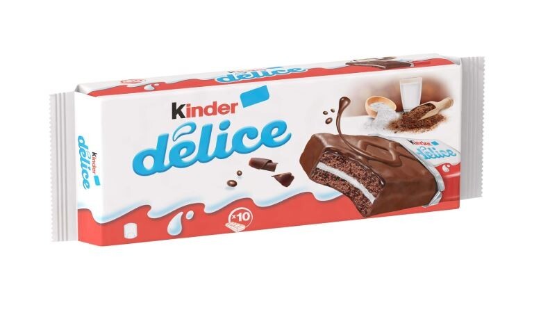 Kinder Delice Milk Chocolate Bars 10-Pack 39g Each  