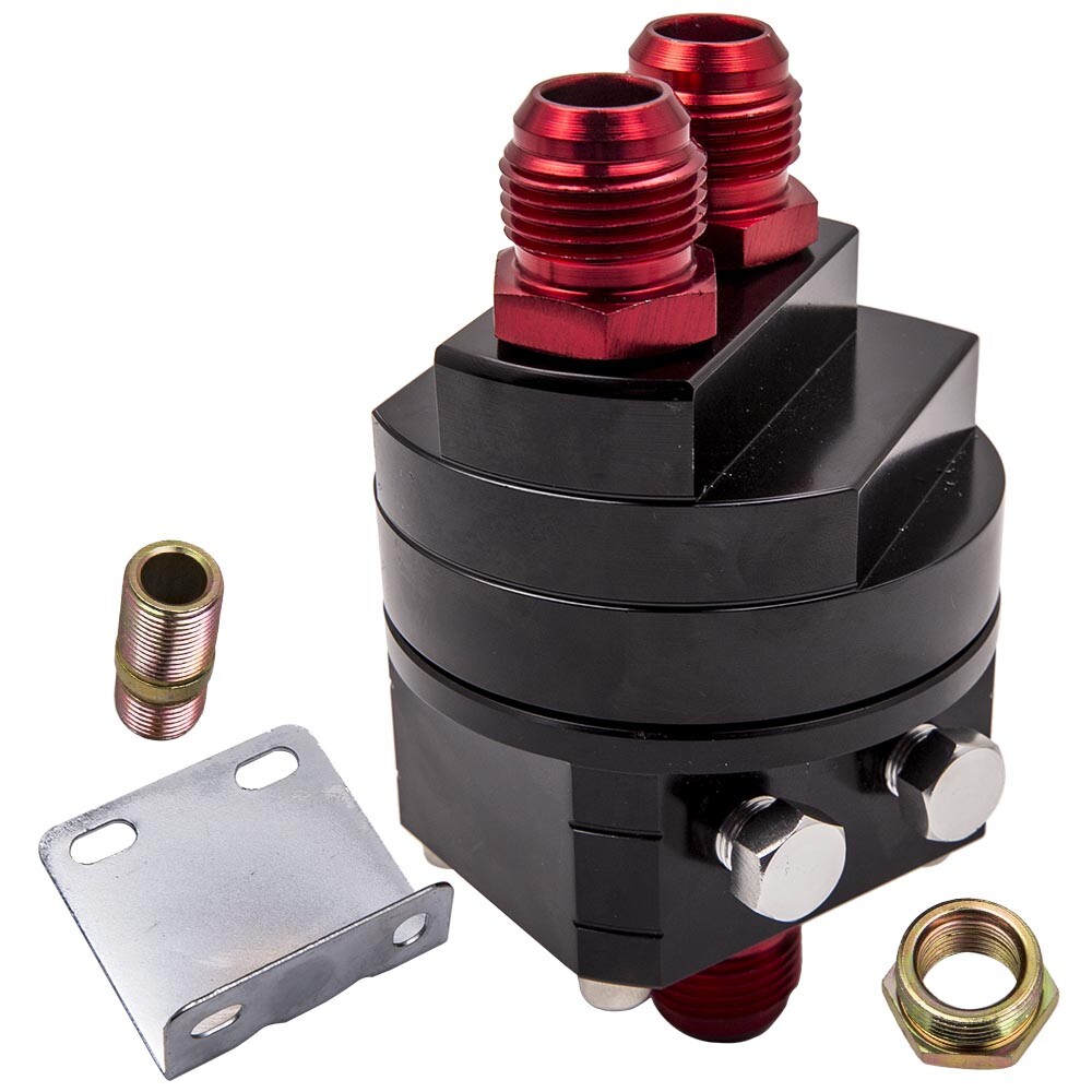Gas Oil Filter Relocation Male Sandwich Fitting Adapter Set M20 An-10 Fitting